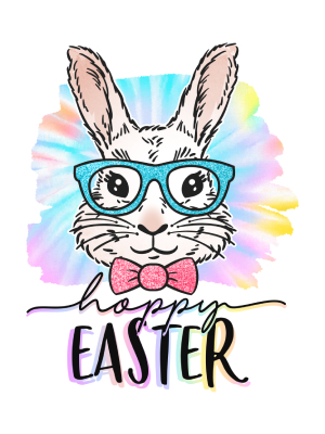 Hoppy Easter - Tie Dye Bunny - 143
