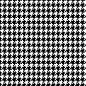 Printed Pattern Vinyl - Glossy - Black and White Houndstooth 12" x 24" Sheet