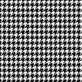 Printed Pattern Vinyl - Glossy - Black and White Houndstooth 12" x 12" Sheet