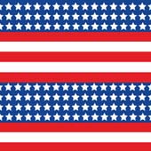 Printed Pattern Vinyl - Glossy - Patriotic US Flag 12" x 12" Sheet