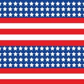 Printed Pattern Vinyl - Glossy - Patriotic US Flag 12" x 12" Sheet