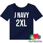 Fruit of the Loom Iconic™ T-shirt - J Navy - 2XL