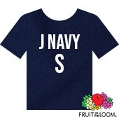 Fruit of the Loom Iconic™ T-shirt - J Navy - Small