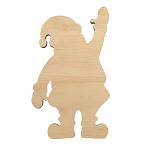 Large Santa Wood Blank- 6" x 3.25"