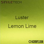 StyleTech Lemon Lime Luster Matte Metallic Adhesive Vinyl 12" x 12" Sheet  