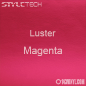 StyleTech Magenta Luster Matte Metallic Adhesive Vinyl 12" x 12" Sheet