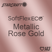 12" X 5 Yard Roll - StarCraft SoftFlex Eco HTV - Metallic Rose Gold