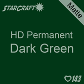 12" x 24" Sheet - StarCraft HD Matte Permanent Vinyl - Dark Green