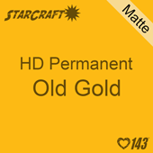 12" x 5' Roll - StarCraft HD Matte Permanent Vinyl - Old Gold