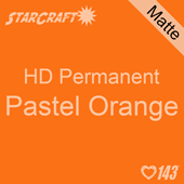 12" x 5' Roll - StarCraft HD Matte Permanent Vinyl - Pastel Orange