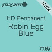 12" x 12" Sheet - StarCraft HD Matte Permanent Vinyl - Robin Egg Blue
