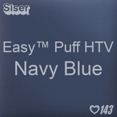 Easy™ Puff HTV: 12" x 12" - Navy Blue
