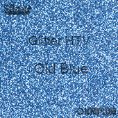 Glitter HTV: 12" x 5 Yard Roll - Old Blue