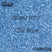 Glitter HTV: 12" x 20" - Old Blue