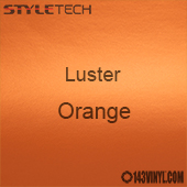 StyleTech Orange Luster Matte Metallic Adhesive Vinyl 12" x 24" Sheet 