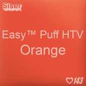 Easy™ Puff HTV: 12" x 24" - Orange