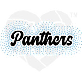 Faux Rhinestone - Panthers