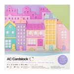 American Craft Cardstock Textured Variety Pack 60 12" x 12" Sheets - Pastels