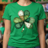Press Ready Transfer - Patchwork Shamrock