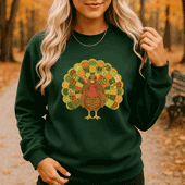 Press Ready Transfer - Patchwork Turkey