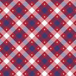 Printed Pattern Vinyl - Glossy - Patriotic Plaid 12" x 24" Sheet