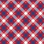 Printed Pattern Vinyl - Glossy - Patriotic Plaid 12" x 12" Sheet