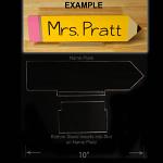 Acrylic Blank - Pencil Name Plate