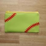 Small Zipper Pouch - Softball