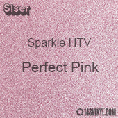 Siser Sparkle HTV: 12" x 5 Yard Roll - Perfect Pink