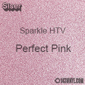 Siser Sparkle HTV: 12" x 12" sheet - Perfect Pink