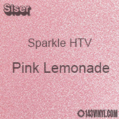 Siser Sparkle HTV: 12" x 12" sheet - Pink Lemonade