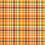 Printed Pattern Vinyl - Glossy - Pumpkin Plaid 12" x 12" Sheet