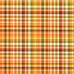 Printed Pattern Vinyl - Glossy - Pumpkin Plaid 12" x 12" Sheet