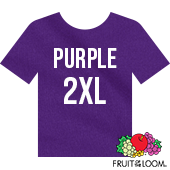 Fruit of the Loom Iconic™ T-shirt - Purple - 2XL