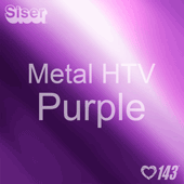 12" x 20" Sheet Siser Metal HTV - Purple