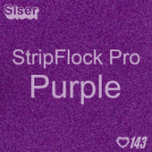 12" x 15" Sheet Siser Stripflock Pro HTV - Purple