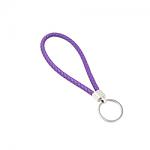 Braided Wristlet Keychain - Purple