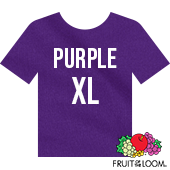 Fruit of the Loom Iconic™ T-shirt - Purple - XL