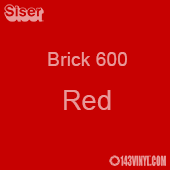 12" x 20" Sheet Siser Brick 600 HTV - Red