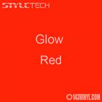 StyleTech Glow Red Adhesive Vinyl 12" x 12" Sheet