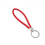 Braided Wristlet Keychain - Red