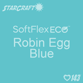 12" X 5 Foot Roll - StarCraft SoftFlex Eco HTV - Robin Egg Blue