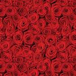 Printed Pattern Vinyl - Red Rose - 12" x 12" sheet