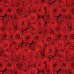 Printed Pattern Vinyl -  Glossy - Red Rose - 12" x 24" sheet 