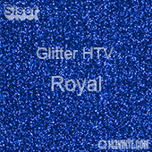 Glitter HTV: 12" x 12" - Royal