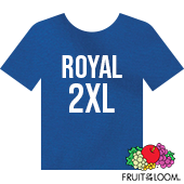 Fruit of the Loom Iconic™ T-shirt - Royal - 2XL