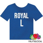 Fruit of the Loom Iconic™ T-shirt - Royal - Large
