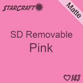 12" x 24" Sheet -StarCraft SD Removable Matte Adhesive - Pink