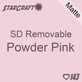 12" x 24" Sheet -StarCraft SD Removable Matte Adhesive - Powder Pink