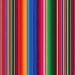 Printed Pattern Vinyl - Glossy - Serape 12" x 24" Sheet